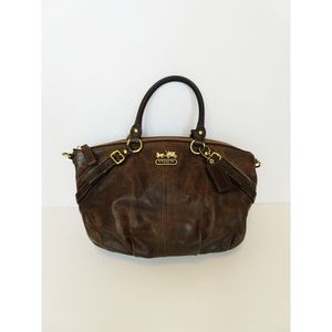 Coach handbag w/ gold horse&carriage